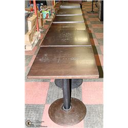 LOT OF 7 HEAVY METAL AND WOOD COMMERCIAL GRADE