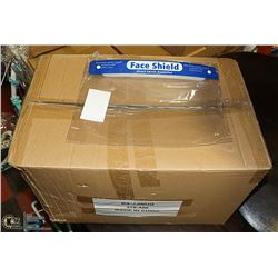 CASE OF 140 DIRECT SPLASH PROTECTION FACE SHIELDS