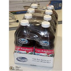 CASE OF TWELVE 1.89L OCEAN SPRAY CRAN RASPBERRY