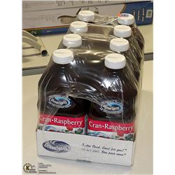 CASE OF TWELVE 1.89L OCEAN SPRAY CRAN RASPBERRY