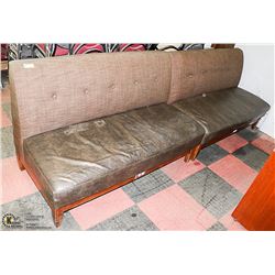 LOT OF 2 FABRIC AND LEATHERETTE COMMERCIAL GRADE