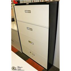 4 DRAWER FILING CABINET-NO KEYS.