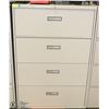 Image 1 : 4 DRAWER FILING CABINET WITH KEYS, 36 X 18 X 52