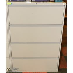 4 DRAWER FILING CABINET NO KEYS, 36 X 18 X 52
