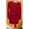 Image 1 : WOMEN'S BURGUNDY SIZE LARGE LONG SLEEVE WRAP
