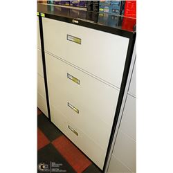 4 DRAWER FILING CABINET NO KEYS, 36 X 18 X 52
