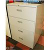Image 1 : 4 DRAWER FILING CABINET WITH KEYS, 36 X 18 X 52