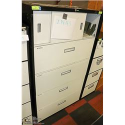 4 DRAWER FILING CABINET WITH ONE SLIDE DRAWER