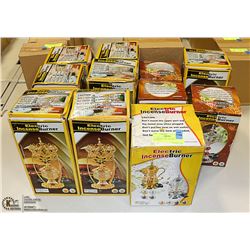 11 NEW ELECTRIC INCENSE BURNERS