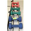 Image 1 : SET OF HAND DUMBELLS WITH STAND