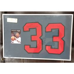 NBA PATRICK EWING #33 AUTOGRAPHED PICTURE W/ CARD