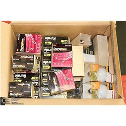 BOX OF NEW LIGHT BULBS