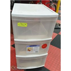 GRACIOUS LIVING 3 DRAWER STORAGE CONTAINERS ON