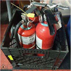 LOT OF FOUR  5LBS CHARGED FIRE EXTINGUISHERS