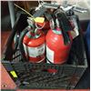 Image 1 : LOT OF FOUR  5LBS CHARGED FIRE EXTINGUISHERS