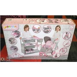 TWIN DOLL PLAYSET FOR AGES THREE AND UP