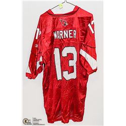 CARDINALS JERSEY NFL #13 WARNER 2XLARGE SIGNED