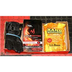 MENS LEATHER GLOVES W/ WARMERS