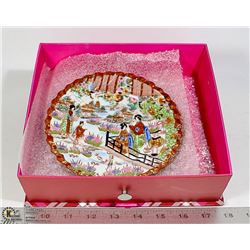 SET OF 4 VINTAGE HAND PAINTED JAPANESE PLATES