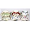 Image 1 : 6 COLLECTABLE TEA CUPS & SAUCERS. CORONET, ROYAL