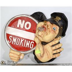 POLICE "NO SMOKING" SIGN