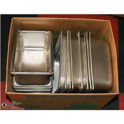 17 PANS - 6 X 4'' 1/2 SZ, 2 X 2'' 1/2 SZ, 8 X 6''
