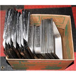 12 X 1/2 SIZE 2'' PERFORATED PANS & 15 FULL SIZE