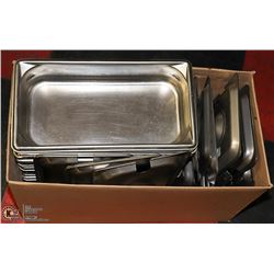 8 X 1/3 SIZE PANS - 3 - 6'', 4 - 4'' & 1 - 2'' W/