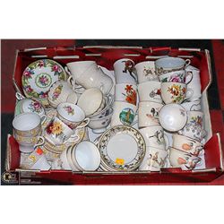 LARGE FLAT OF COLLECTIBLE DISHES
