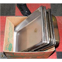 3 - 4'' & 6 - 2'' FULL SIZED STEAM TABLE PANS