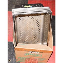 5 FULL SIZE 6'' PERFORATED PANS
