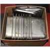 Image 1 : 12 -  1/2 SIZE 6'' STEAM TABLE PANS W/ 6 LIDS