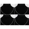 Image 1 : LOT OF 4 NEW 22" SILVER PLATED CHAINS