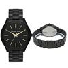 Image 4 : NEW MICHAEL KORS SLIM RUNWAY BLACK DIAL BLACK ION