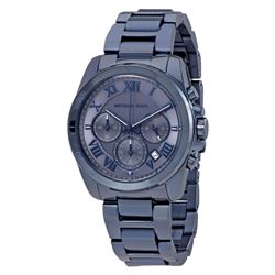 NEW MICHAEL KORS BLUE TRIPLE CHRONO MSRP $350