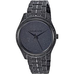 NEW MICHAEL KORS BLACK CRYSTAL STUDDED MSRP $495
