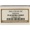 Image 3 : 2002-S SILVER INDIANA QUARTER NGC PF69 ULTRA CAMEO