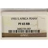 Image 3 : 1955 SOUTH AFRICA PENNY NGC PF65RB