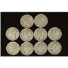 Image 1 : 10 ASSORTED 1940'S MERCURY DIMES