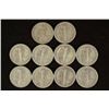 Image 2 : 10 ASSORTED 1940'S MERCURY DIMES