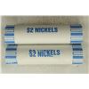 Image 1 : 2-$5 ROLLS OF 2010-P JEFFERSON NICKELS BU