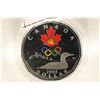 Image 1 : 2004 CANADA SILVER PROOF COLORIZED LOON DOLLAR
