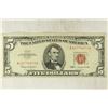 Image 1 : 1963 $5 US RED SEAL NOTE
