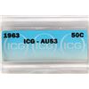 Image 3 : 1963 FRANKLIN HALF DOLLAR ICG AU53