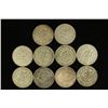 Image 1 : 10-ASSORTED 1958-1966 MEXICO .100 SILVER PESOS