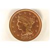 Image 1 : 1853 US LARGE CENT BRILLIANT UNC PCGS GENUINE