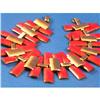 Image 1 : Renoir  Red Enamel & Copper Link Bracelet #1385145