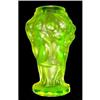 Czech Bohemian VASELINE Art Deco Vase  #1385179