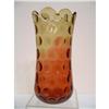 Image 1 : N. E.GLASS INVERTED AMBERINA  VASE #1385501