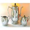 Image 1 : Coffee Set Chrome Stainless Steel Bakelite #1385588